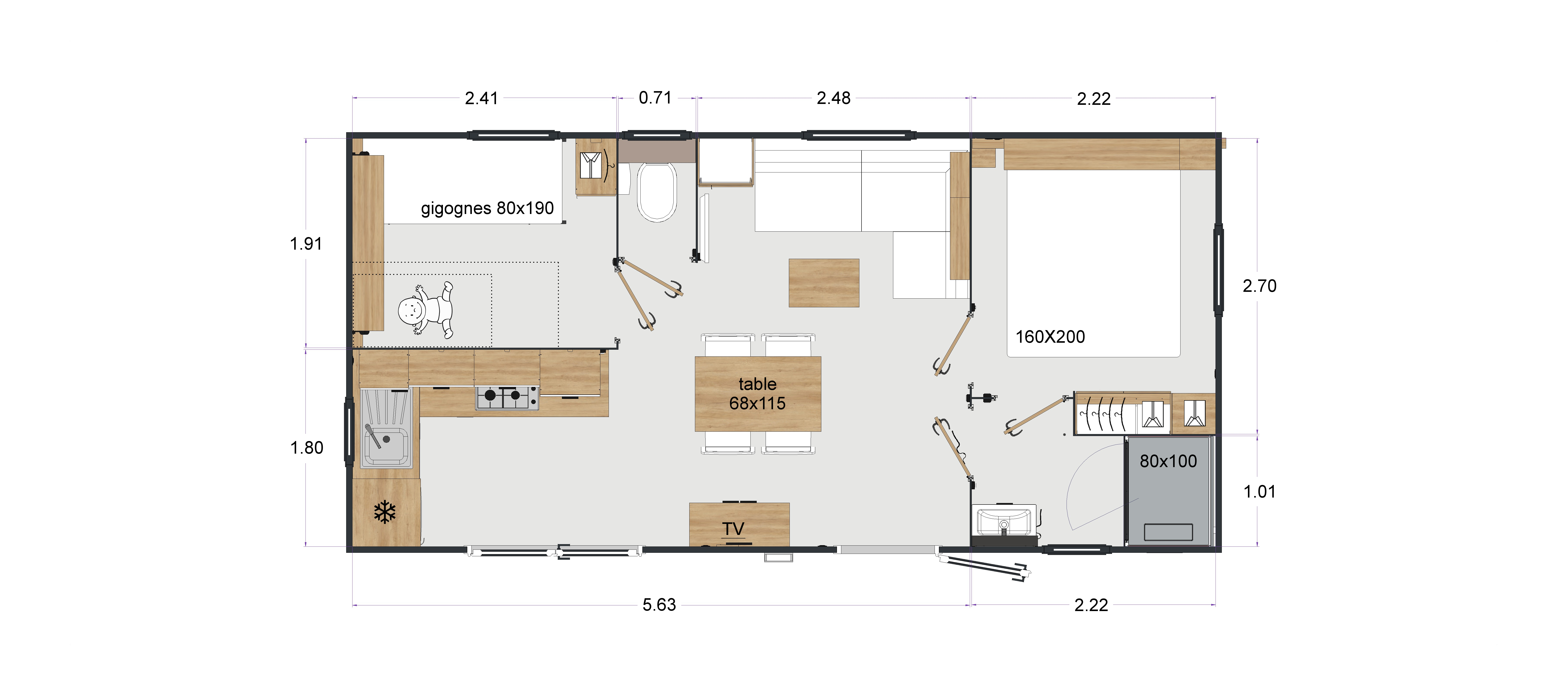 mobil-home Rapidhome - VP 770 - UBICACIÓN