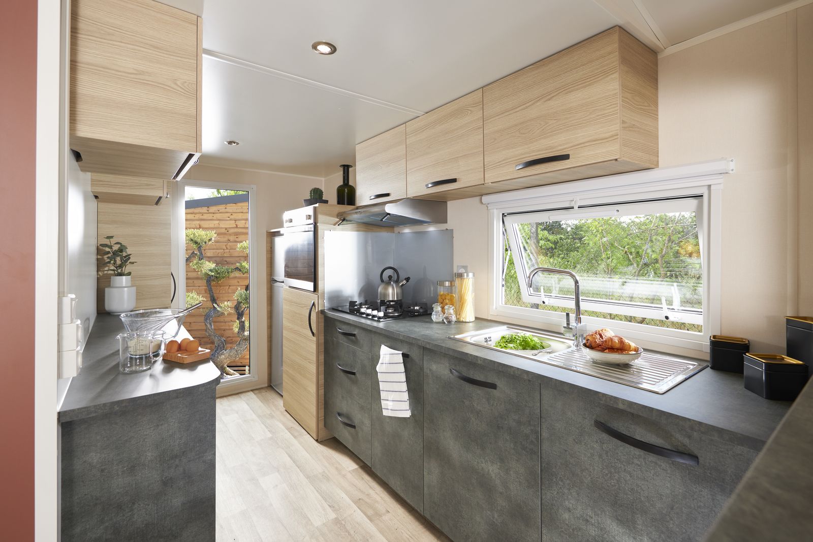 mobil home Expression 40 - vue cuisine