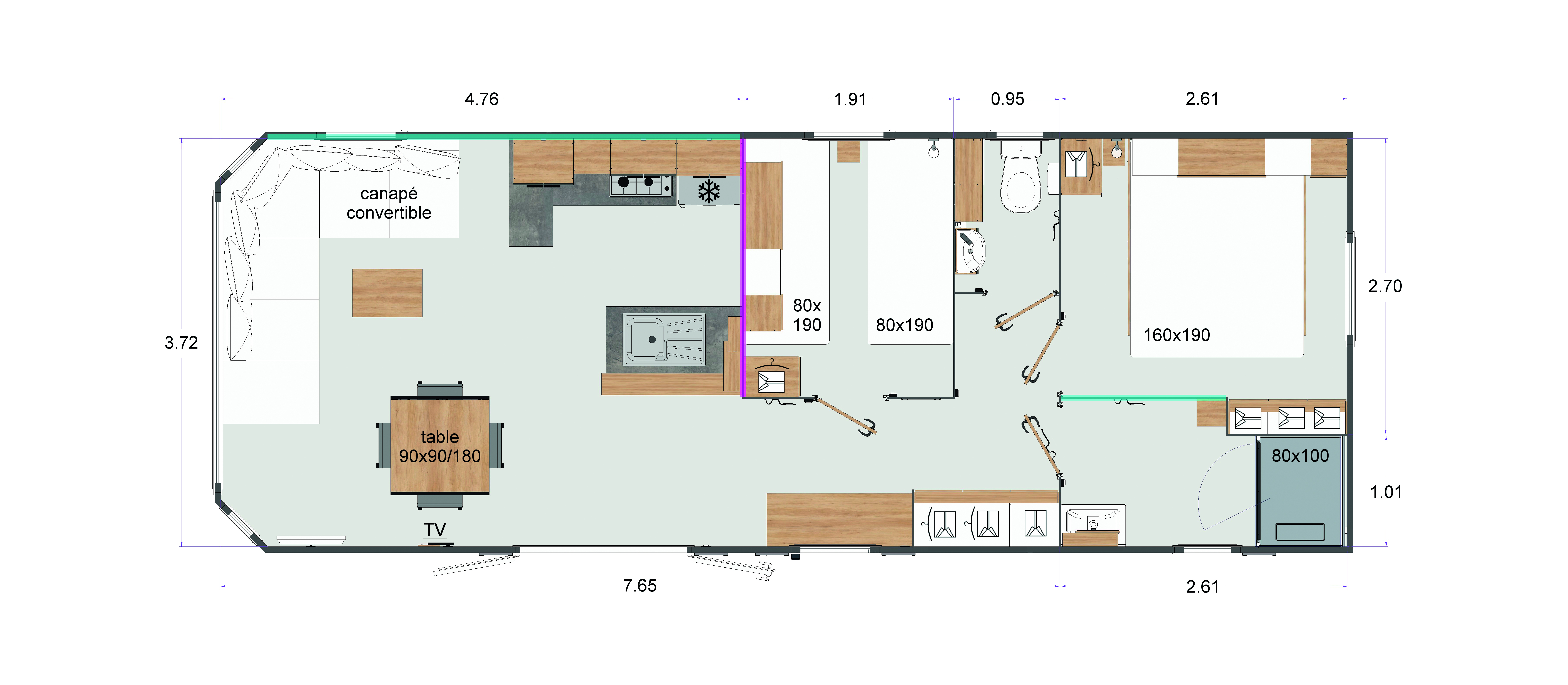 mobil-home Rapidhome - ELITE 1049 - IMPLANTATION