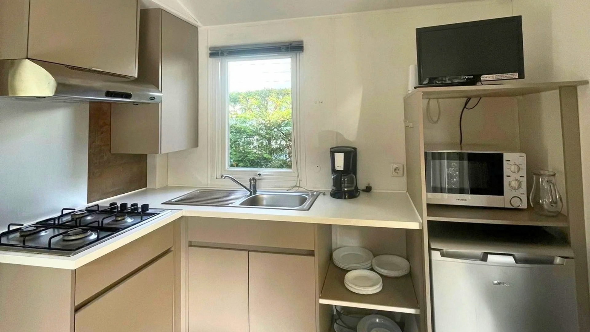 Mobil-home Trigano EVO 20 de segunda mano con un dormitorio, ideal para un alquiler turístico rentable