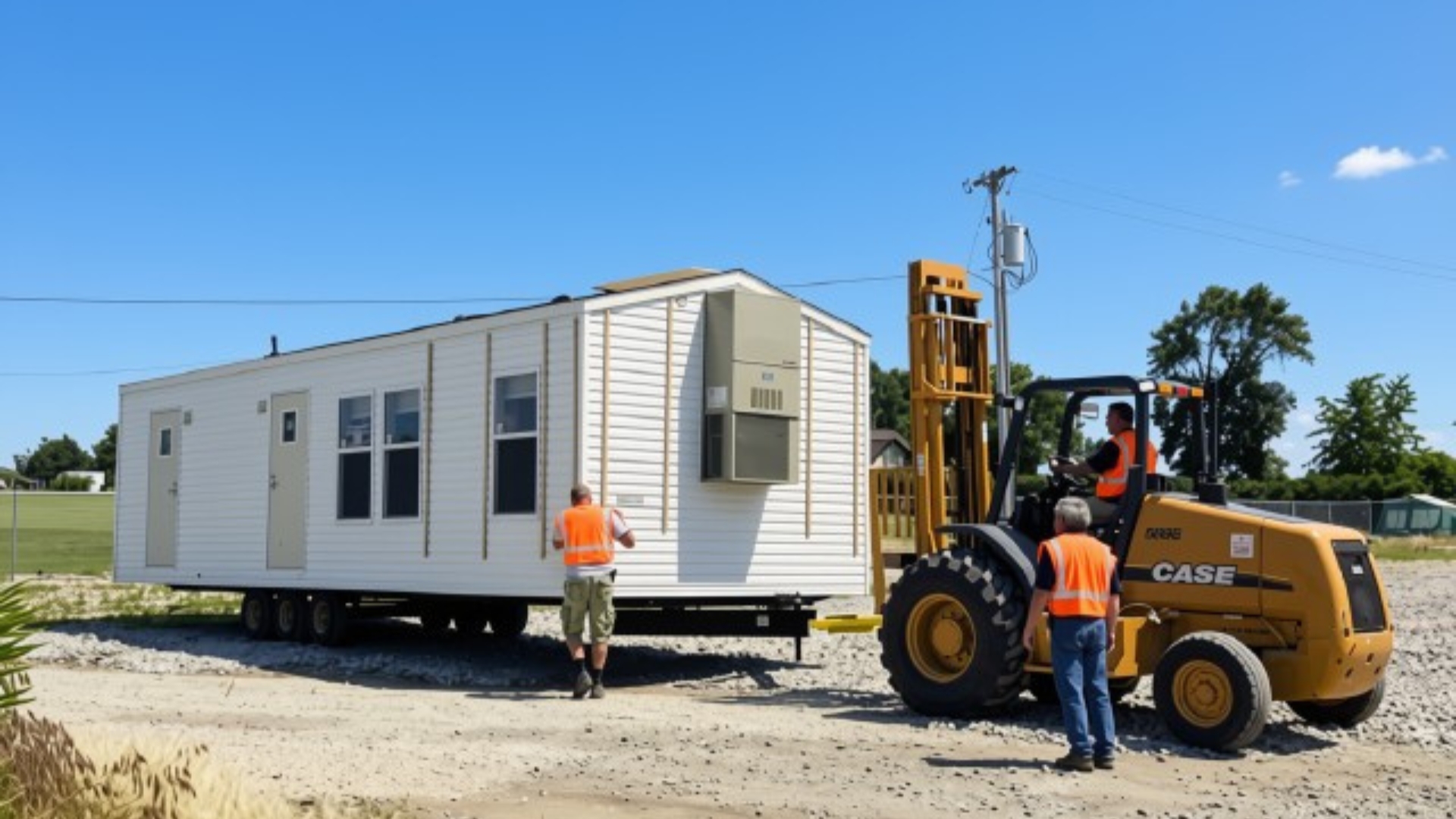 Mobil-home d’occasion en déstockage prêt à être transporté et installé sur un terrain en France ou en Europe avec livraison MonMobilHome